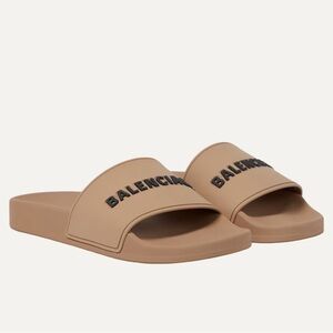 Balenciaga Beige Pool Slides